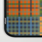 Gingham Patchwork Checkered Plaid Pattern Green Blue Orange Laptop Sleeve Gallery Image 3