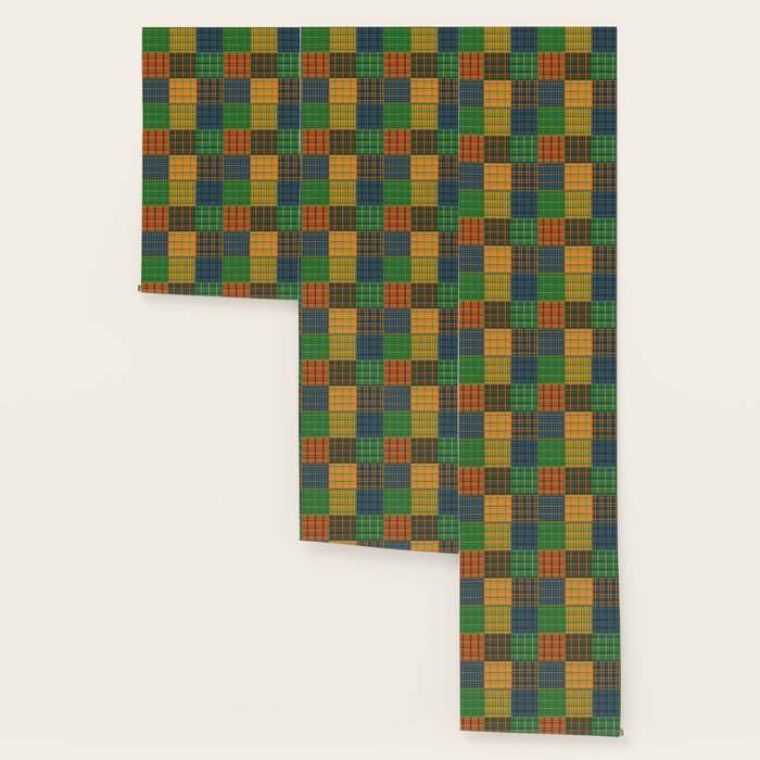 Gingham Patchwork Checkered Plaid Pattern Green Blue Orange Wallpaper Gallery Image 3