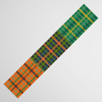 Gingham Patchwork Checkered Plaid Pattern Green Blue Orange Table Runner Gallery Image 3