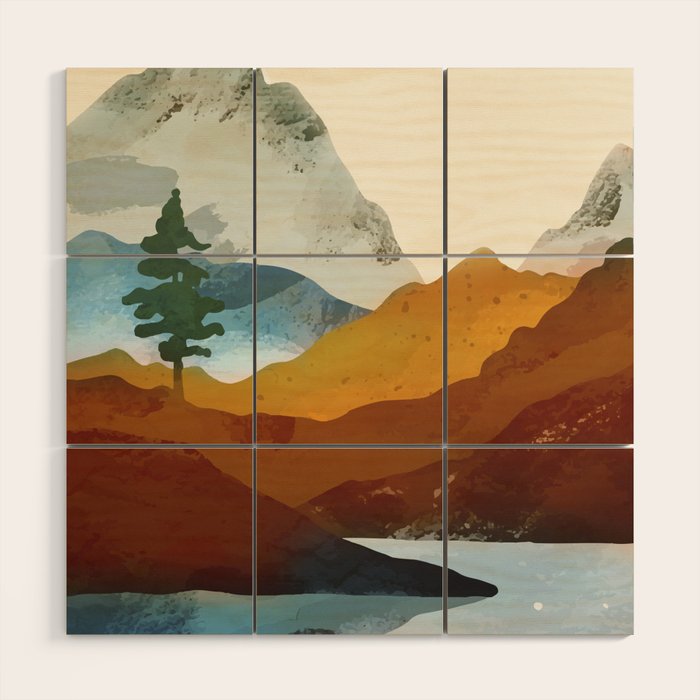 A sight by the river Wood Wall Art Gallery Image 1