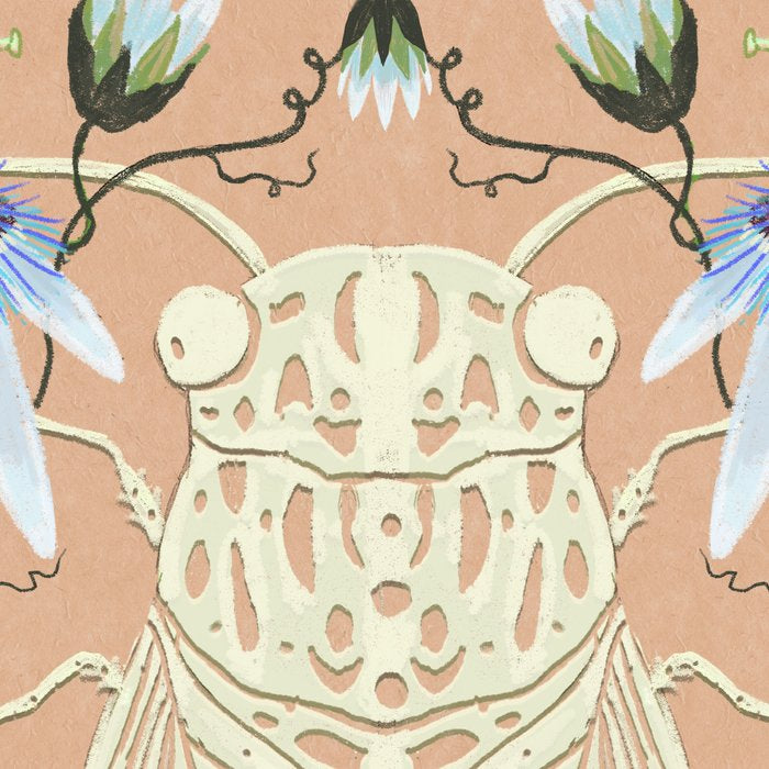 Cicada and Passionflower Coffee Mug Gallery Image 2