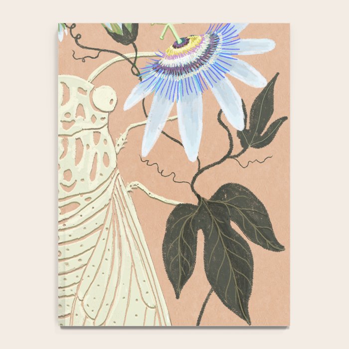 Cicada and Passionflower Notebook Gallery Image 4