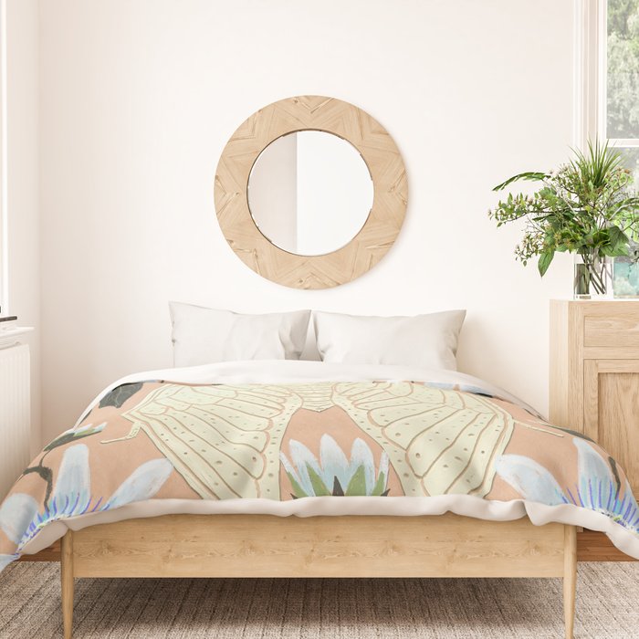 Cicada and Passionflower Duvet Cover Gallery Image 3