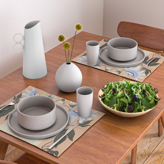 Cicada and Passionflower Placemat Gallery Image 2