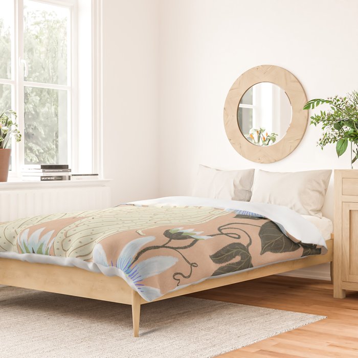 Cicada and Passionflower Duvet Cover Gallery Image 2