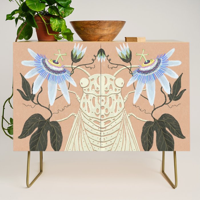 Cicada and Passionflower Credenza Gallery Image 1