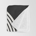 Candy Joyride: Black & White Edition Throw Blanket Gallery Image 3