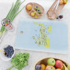 Map of Northern Michigan - Pasty Tour in Blue Cutting Board Gallery Image 2