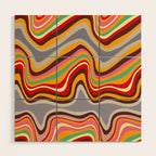 retro wave disco Wood Wall Art Gallery Image 1