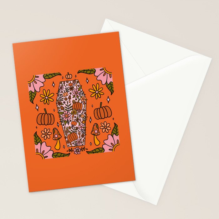 Fall Coffin Stationery Card Gallery Image 2