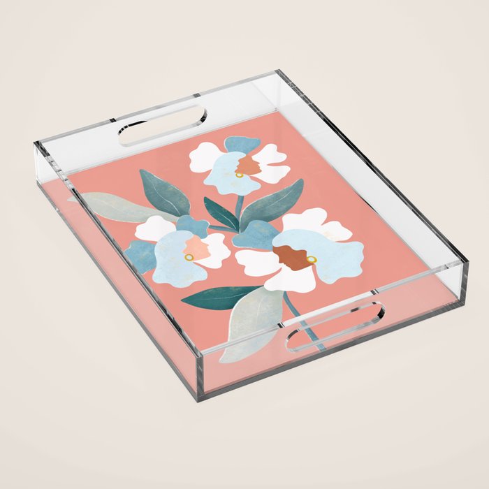 Blooms Acrylic Tray Gallery Image 1