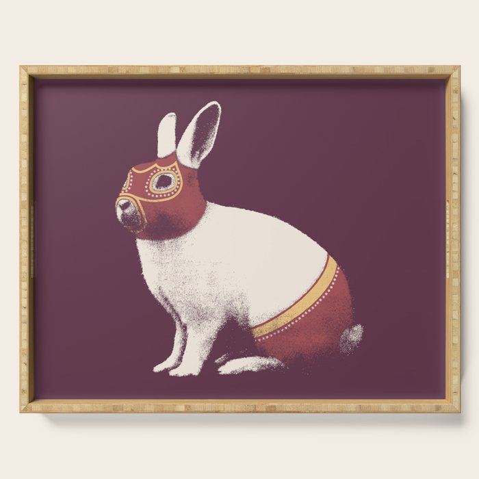 Lapin Catcheur (Rabbit Wrestler) Serving Tray Gallery Image 1
