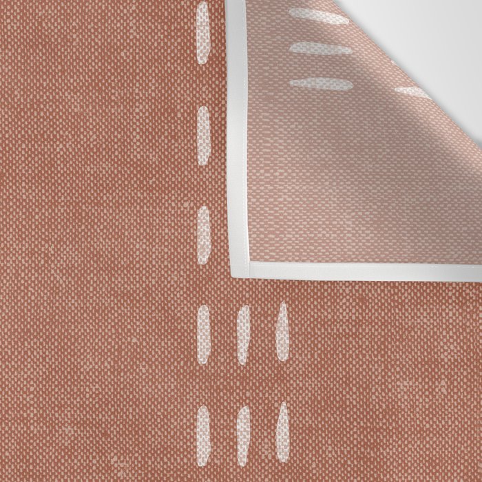 boho vertical stitch - terracotta Wall Tapestry Gallery Image 3