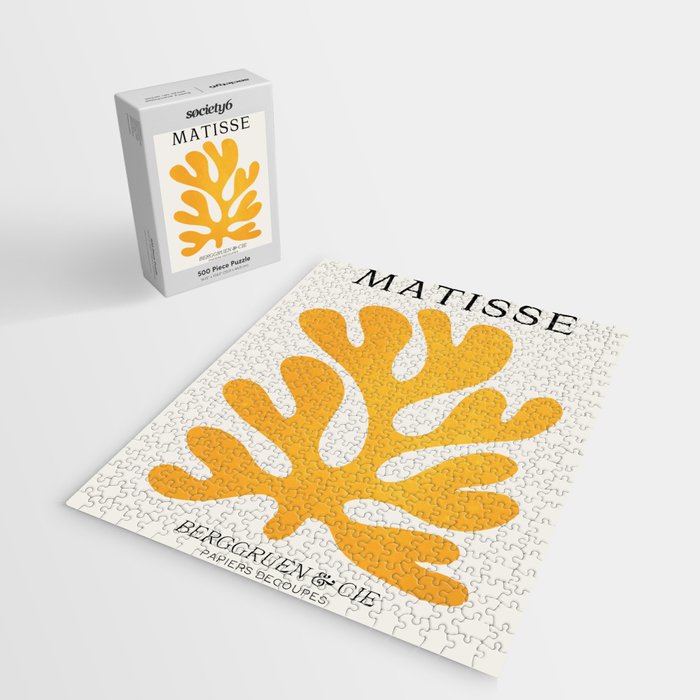 Canary Leaf: Matisse Color Paper Cutouts 04 Jigsaw Puzzle Gallery Image 2