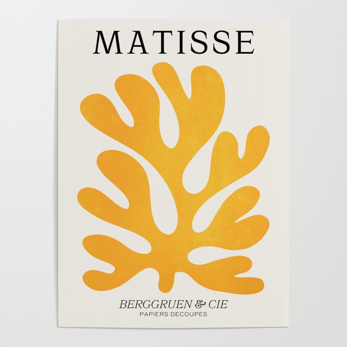 Canary Leaf: Matisse Color Paper Cutouts 04 Poster Gallery Image 1