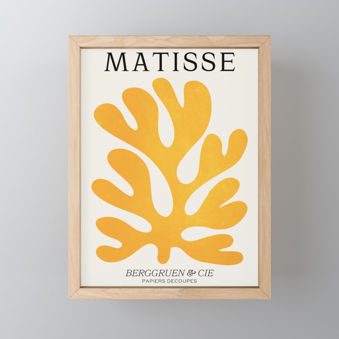 Canary Leaf: Matisse Color Paper Cutouts 04 Mini Art Print Gallery Image 1
