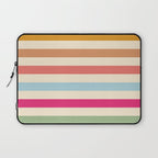 Retro French Rainbow Stripes Laptop Sleeve Gallery Image 1