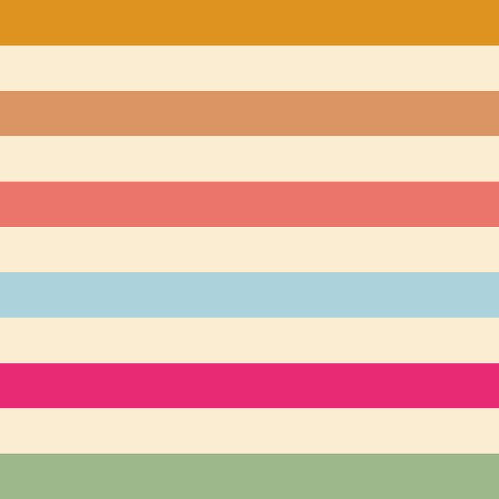 Retro French Rainbow Stripes Coffee Mug Gallery Image 2