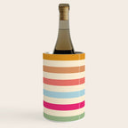 Retro French Rainbow Stripes Wine Chiller Gallery Image 2