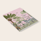 Chinoiserie Exotic Jungle Tiger Zebra Palms Pink Fresco Art Notebook Gallery Image 2