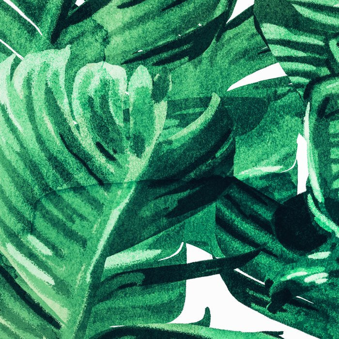 Tropical State of Mind | Watercolor Palm Banana Leaves Painting | Botanical Jungle Bohemian Plants Coffee Mug Gallery Image 2