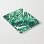 Tropical State of Mind | Watercolor Palm Banana Leaves Painting | Botanical Jungle Bohemian Plants Notebook Gallery Image 2