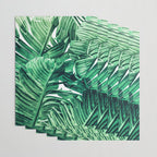 Tropical State of Mind | Watercolor Palm Banana Leaves Painting | Botanical Jungle Bohemian Plants Wrapping Paper Gallery Image 3