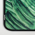 Tropical State of Mind | Watercolor Palm Banana Leaves Painting | Botanical Jungle Bohemian Plants Laptop Sleeve Gallery Image 3