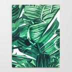 Tropical State of Mind | Watercolor Palm Banana Leaves Painting | Botanical Jungle Bohemian Plants Notebook Gallery Image 4