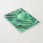 Tropical State of Mind | Watercolor Palm Banana Leaves Painting | Botanical Jungle Bohemian Plants Notebook Gallery Image 3