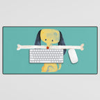 Lucky dog Desk Mat Gallery Image 1