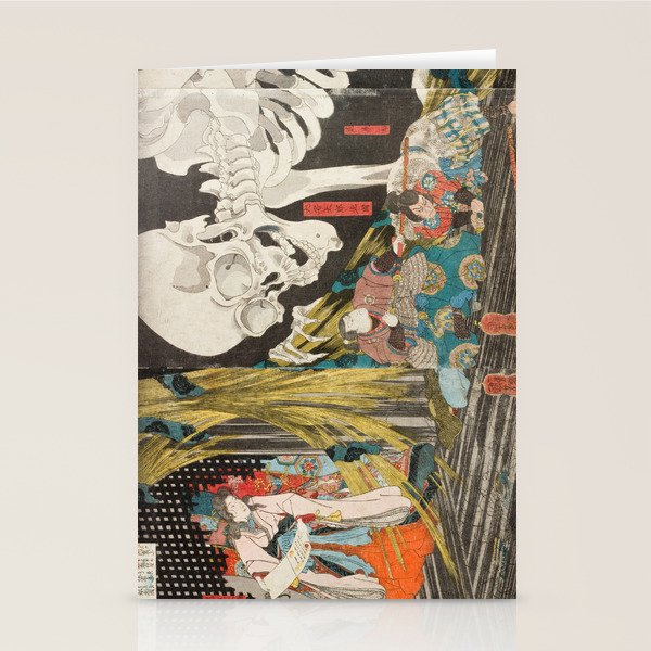 Takiyasha the Witch and the Skeleton Spectre, Utagawa Kuniyoshi, 1844 Stationery Card Gallery Image 2