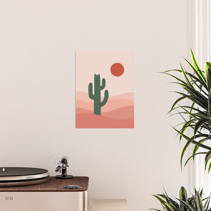 Cat Landscape 84: Cat-tus Poster Gallery Image 2