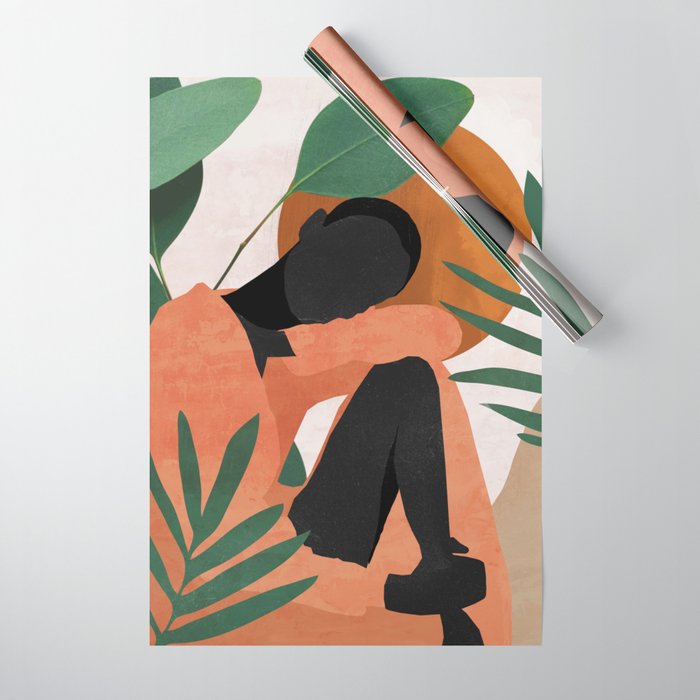 Tropical Girl 10 Wrapping Paper Gallery Image 1