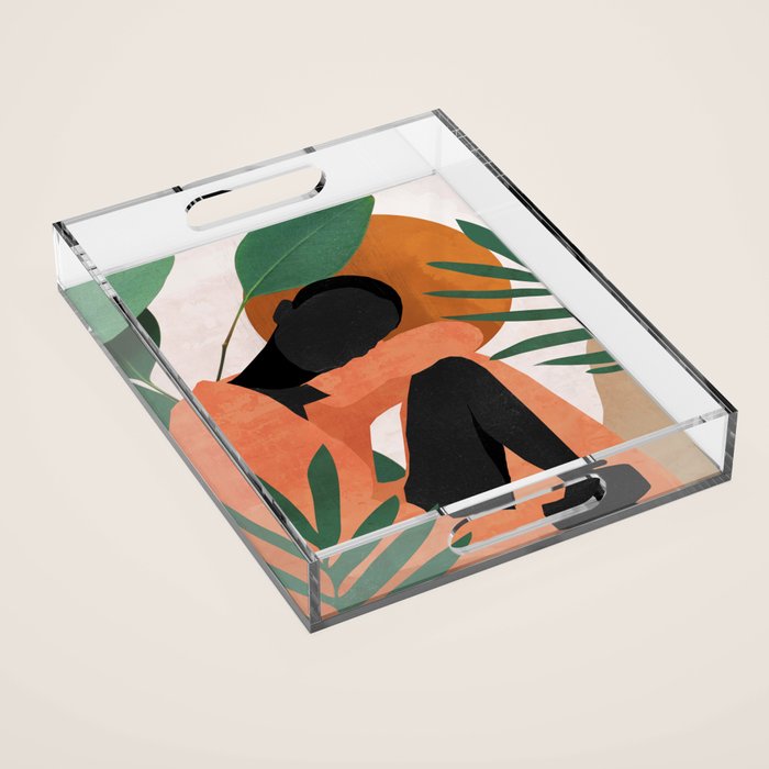 Tropical Girl 10 Acrylic Tray Gallery Image 1