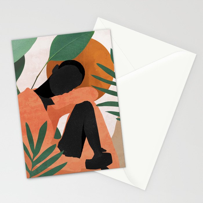 Tropical Girl 10 Stationery Card Gallery Image 2