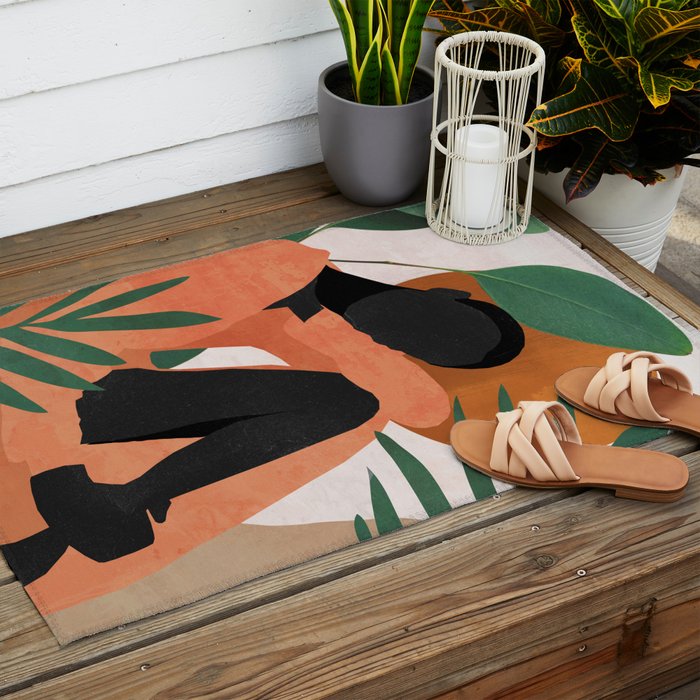 Tropical Girl 10 Outdoor Rug Gallery Image 2