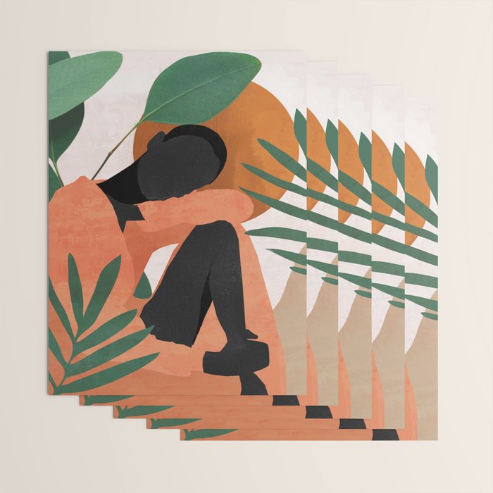 Tropical Girl 10 Wrapping Paper Gallery Image 3