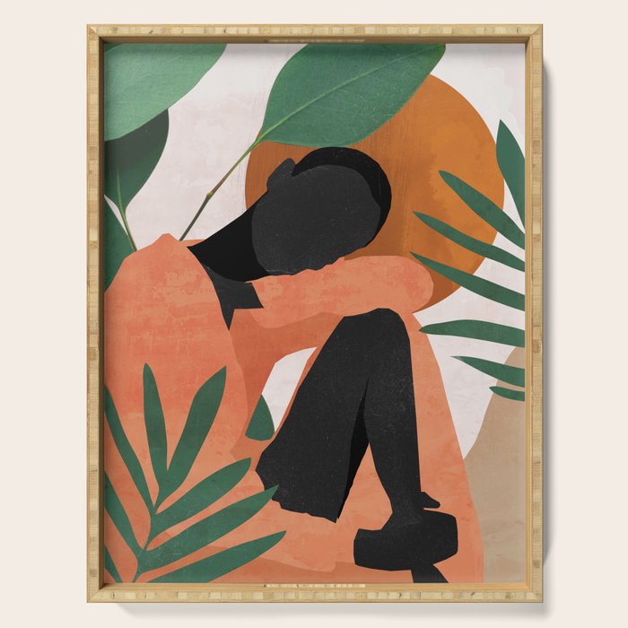 Tropical Girl 10 Serving Tray Gallery Image 1