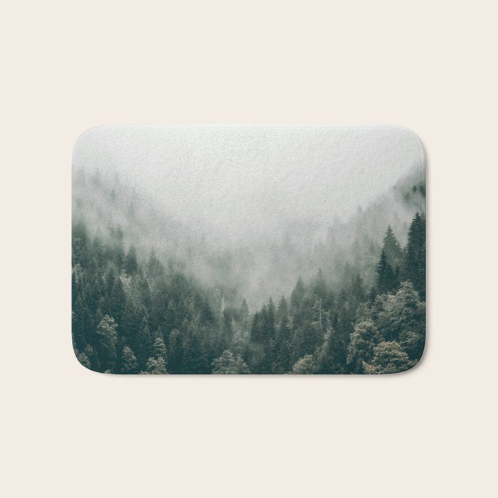 Foggy Forest 3 Bath Mat Gallery Image 1