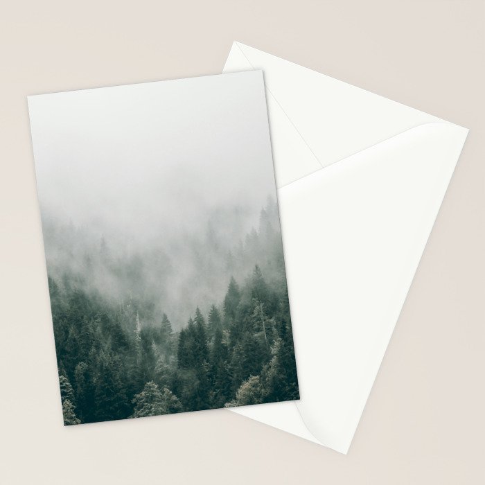 Foggy Forest 3 Stationery Card Gallery Image 2