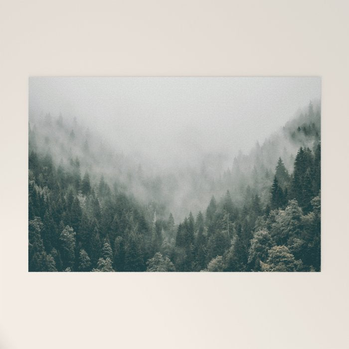 Foggy Forest 3 Welcome Mat Gallery Image 1