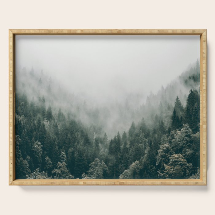 Foggy Forest 3 Serving Tray Gallery Image 1