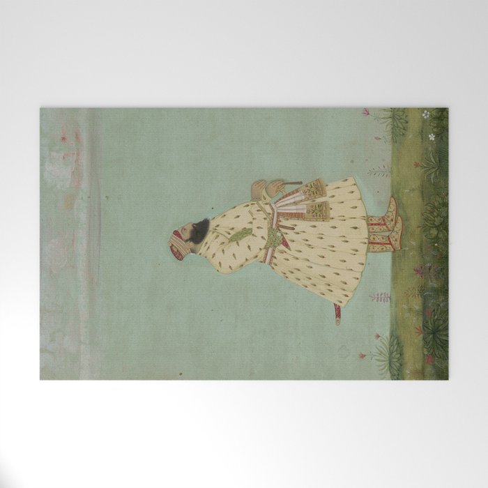 Mughal Indian Painting Illustration Welcome Mat Gallery Image 1