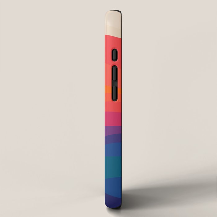 Sacred Geometric Waves: Retro 80s Edition iPhone Case Gallery Image 2