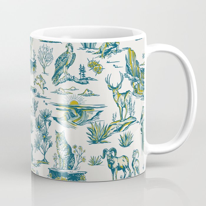Grand Canyon National Park Wildlife Pattern Coffee Mug Gallery Image 1