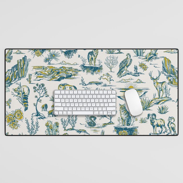 Grand Canyon National Park Wildlife Pattern Desk Mat Gallery Image 1