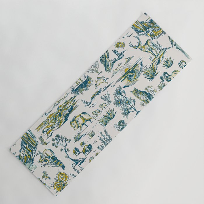 Grand Canyon National Park Wildlife Pattern Yoga Mat Gallery Image 1