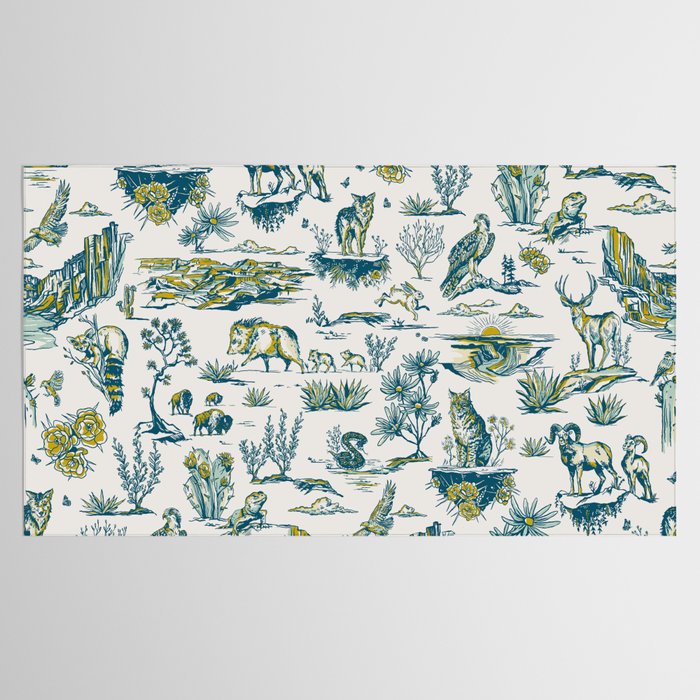 Grand Canyon National Park Wildlife Pattern Tablecloth Gallery Image 2