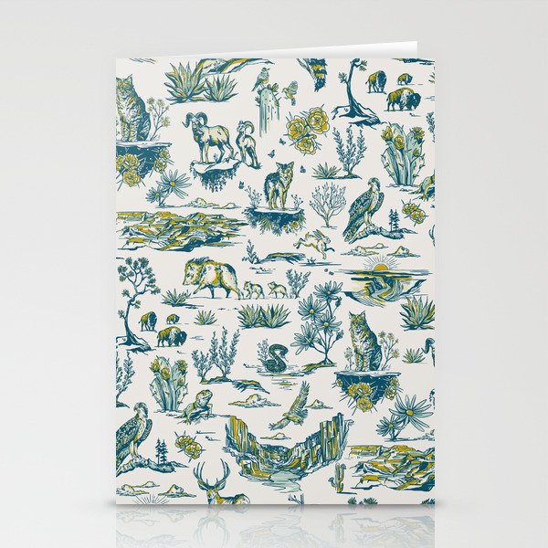 Grand Canyon National Park Wildlife Pattern Stationery Card Gallery Image 2